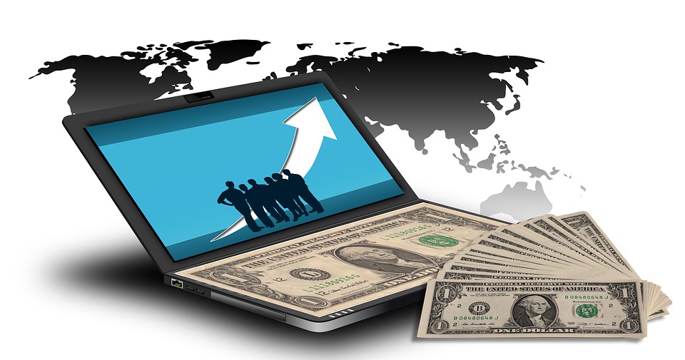 money and laptop